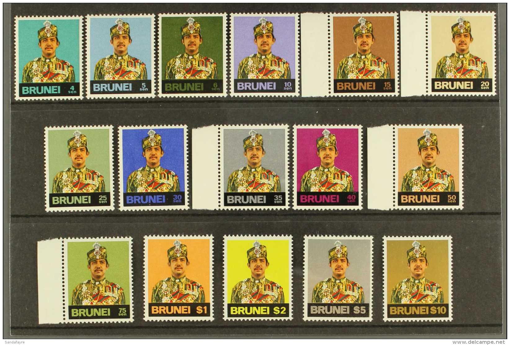 1975-78 Sultan Complete Set, SG 244/59, Vf NHM (16) For More Images, Please Visit... - Brunei (...-1984)