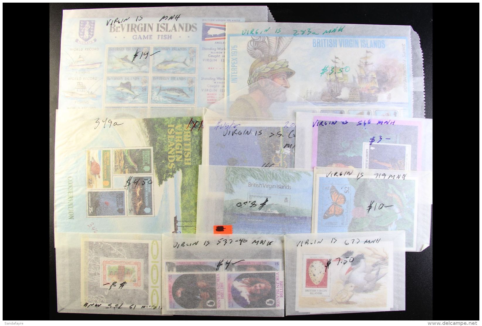 1970-90s Nhm Miniature Sheet Group, All Different. Superb (12) For More Images, Please Visit... - British Virgin Islands