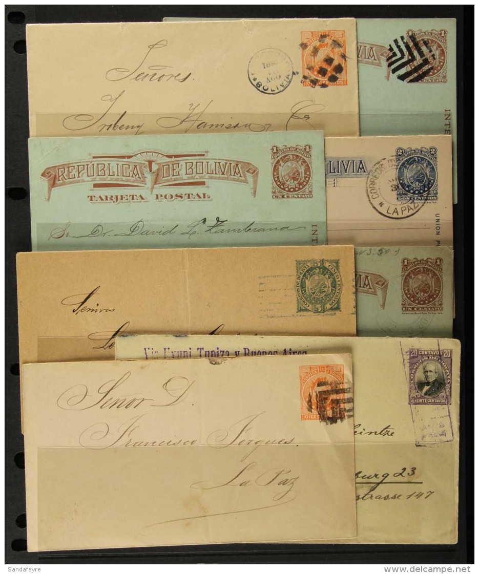 1887-1901 PS Covers &amp; Cards Used Collection (18 Items) For More Images, Please Visit... - Bolivia