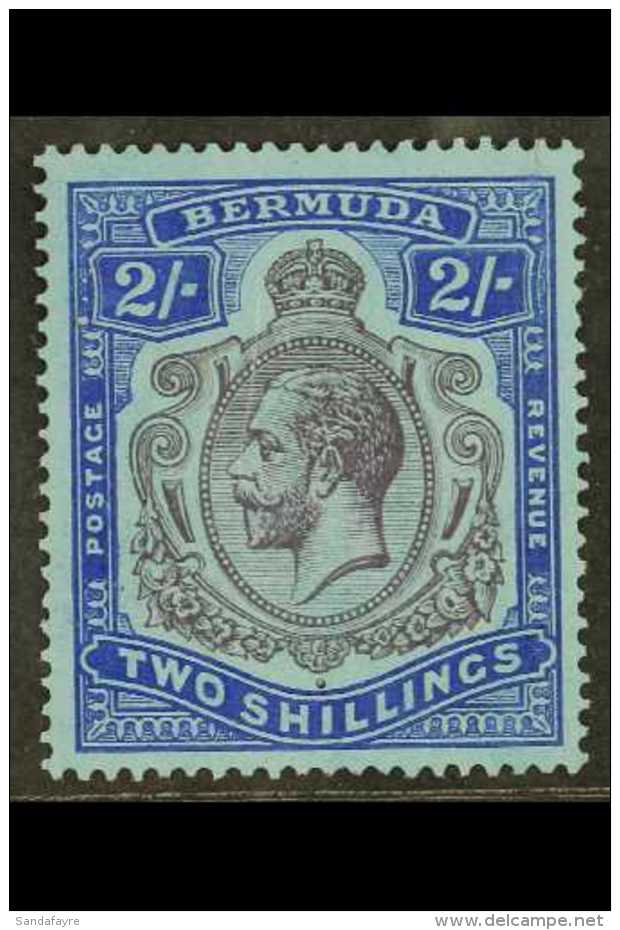 1924-32 2s Purple &amp; Bright Blue Key Type, SG 88, Vfm, Fresh For More Images, Please Visit... - Bermudas