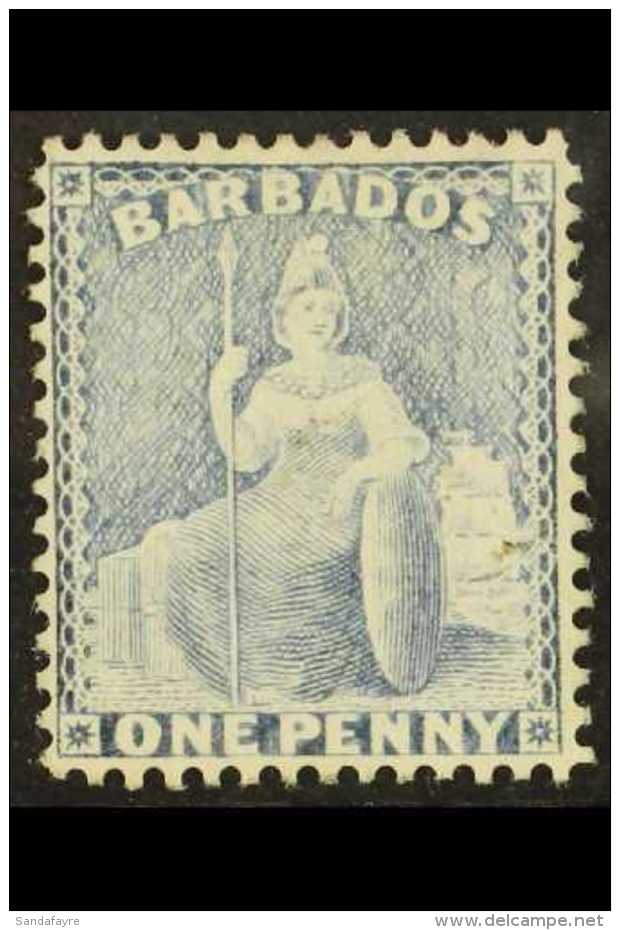 1875-80 1d Grey-blue, Perf 14, Mint For More Images, Please Visit... - Barbados (...-1966)