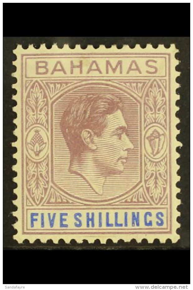 1938 5s Lilac And Blue, Thick Paper, SG 156, Very Fine Mint. For More Images, Please Visit... - Other & Unclassified