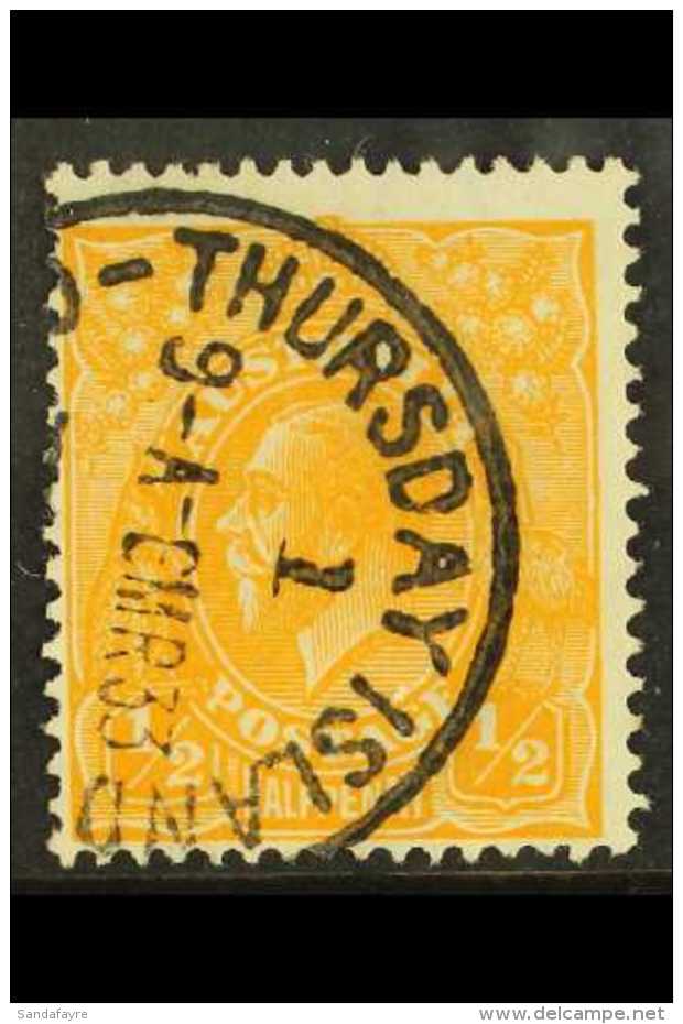 Thursday Island 1926-30 &frac12;d Orange, SG 85, Very Fine Cds Used For More Images, Please Visit... - Otros & Sin Clasificación