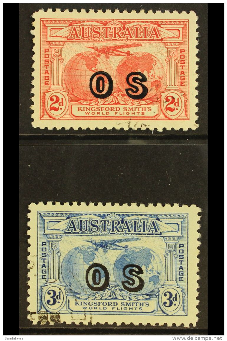 OFFICIALS 1931 2d &amp; 3d Flights "OS" Opts,SG O123/24,vfu,fresh (2) For More Images, Please Visit... - Altri & Non Classificati