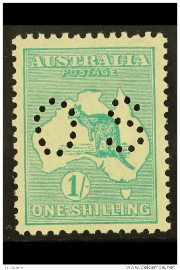 OFFICIAL 1929-30 Blue-green Perf "OS", SG O115, Never Hinged Mint For More Images, Please Visit... - Andere & Zonder Classificatie