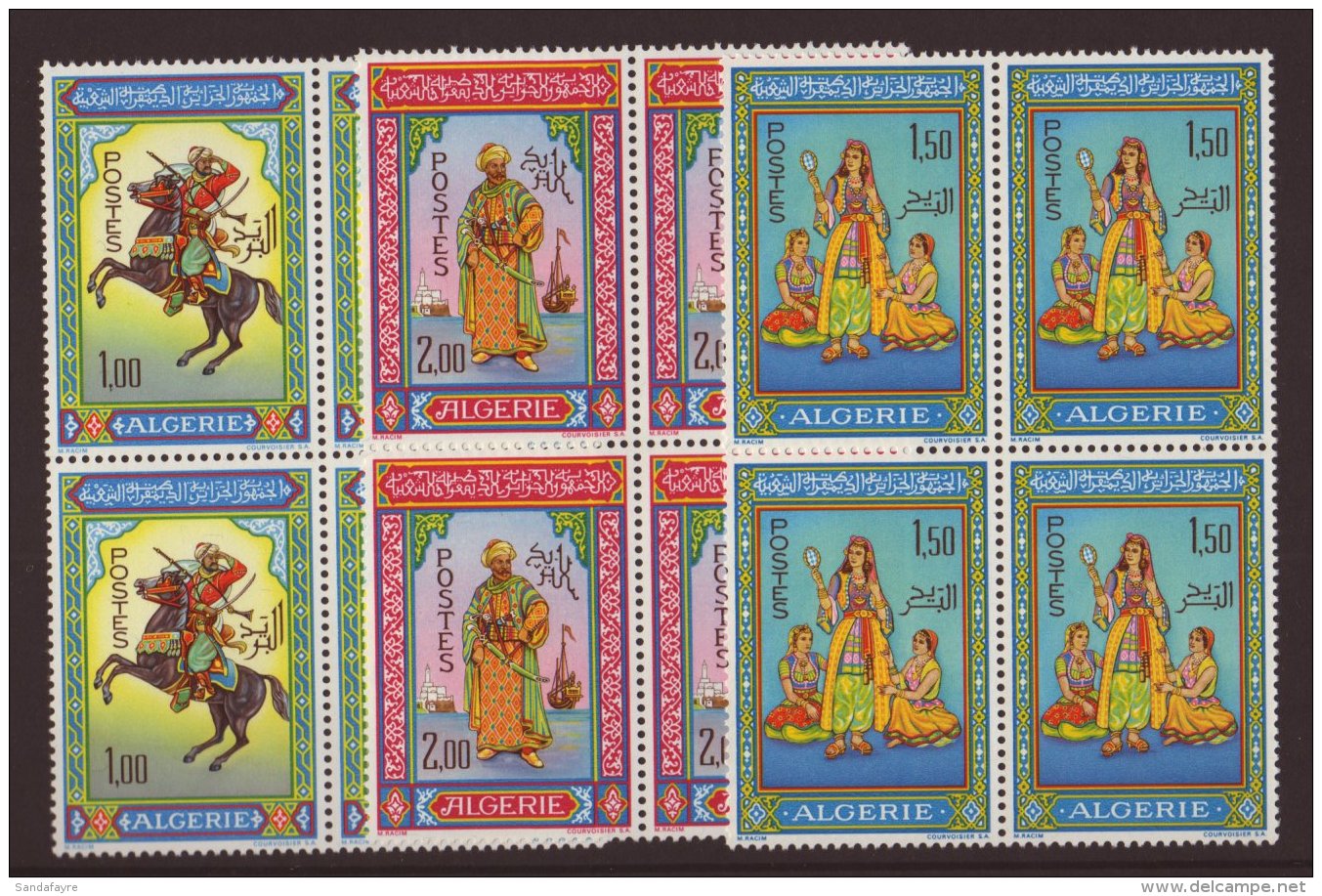 1966 "Miniatures" Compl Set, Mi 464/466 As NHM Blocks Of Four (3) For More Images, Please Visit... - Sonstige & Ohne Zuordnung