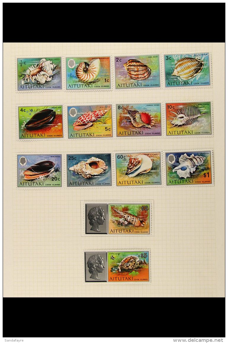 1972-74 Highly Complete VFM Colln, All Diff (110 Stamps &amp; 4 M/s) For More Images, Please Visit... - Aitutaki