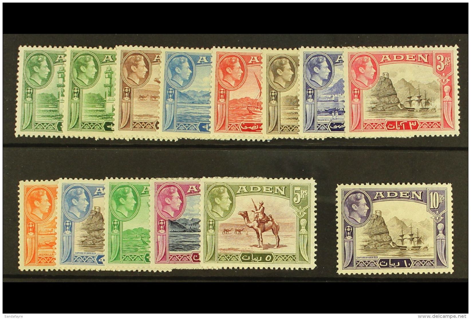 1939 Geo VI Set Complete, SG 16/27, VfM (13) For More Images, Please Visit... - Aden (1854-1963)