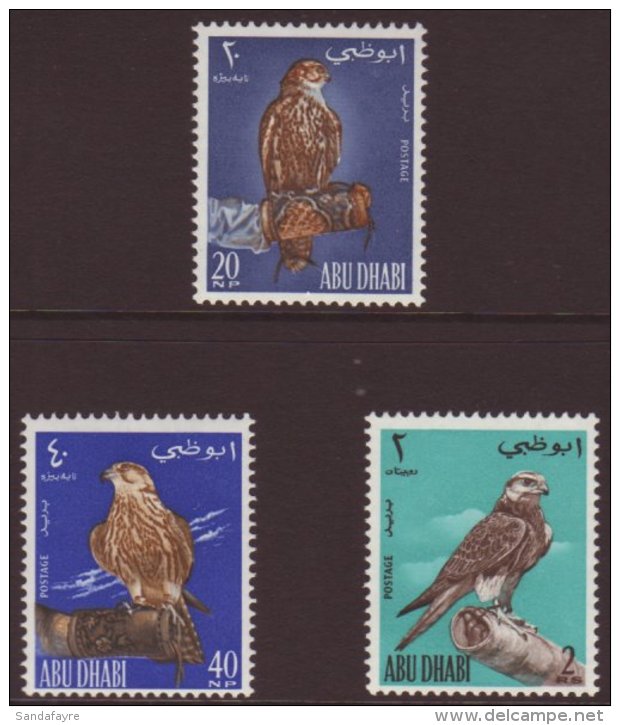 1965 Falconry Set, SG 12/14, Very Fine Mint (3 Stamps) For More Images, Please Visit... - Abu Dhabi