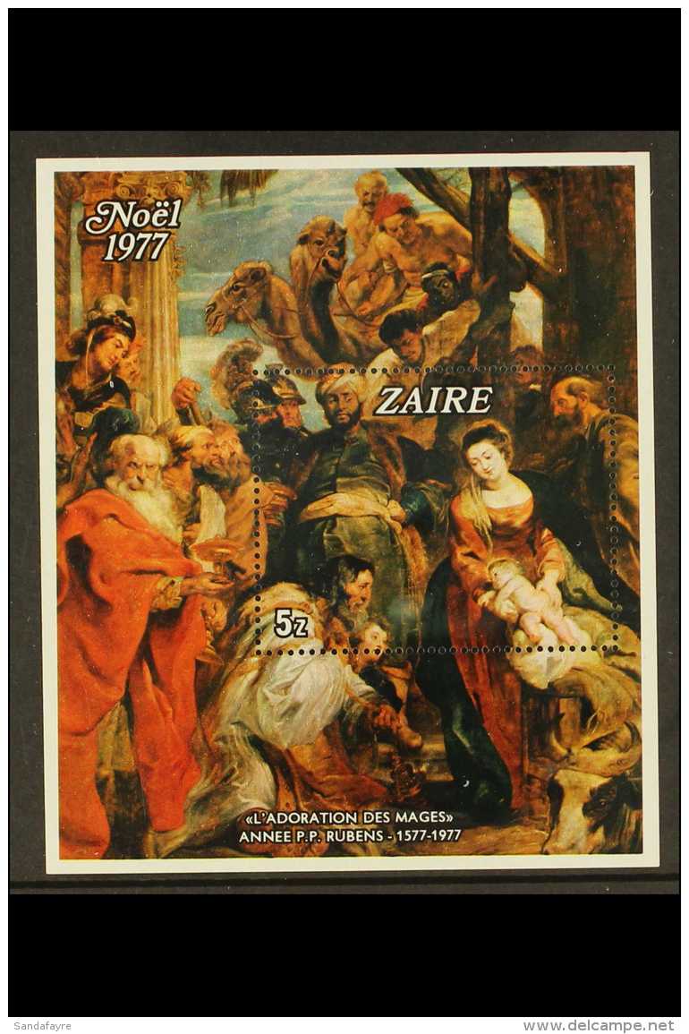 PAINTINGS Zaire 1977 Christmas Mini-sheet,Mi Bl 16,COB BL24,NHM For More Images, Please Visit... - Ohne Zuordnung