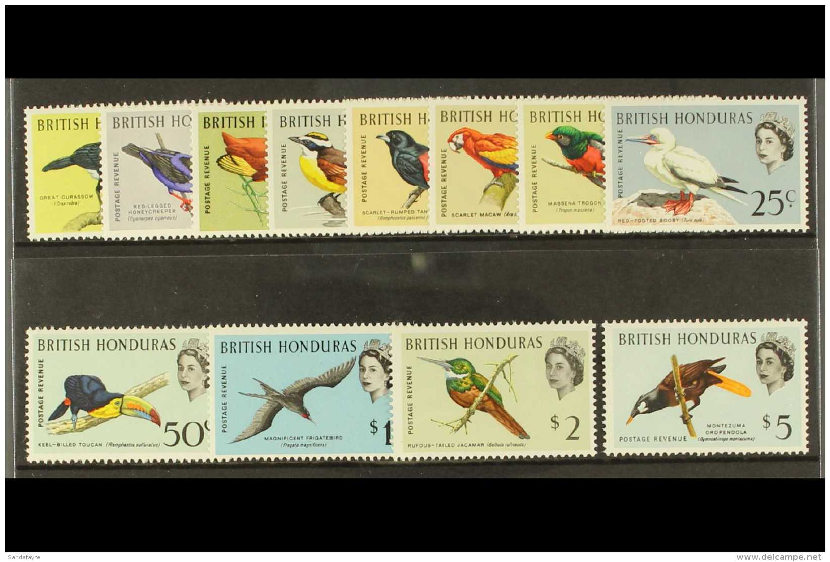 BIRDS British Honduras 1962 Set, SG 202/13, VF NHM (12) For More Images, Please Visit... - Unclassified