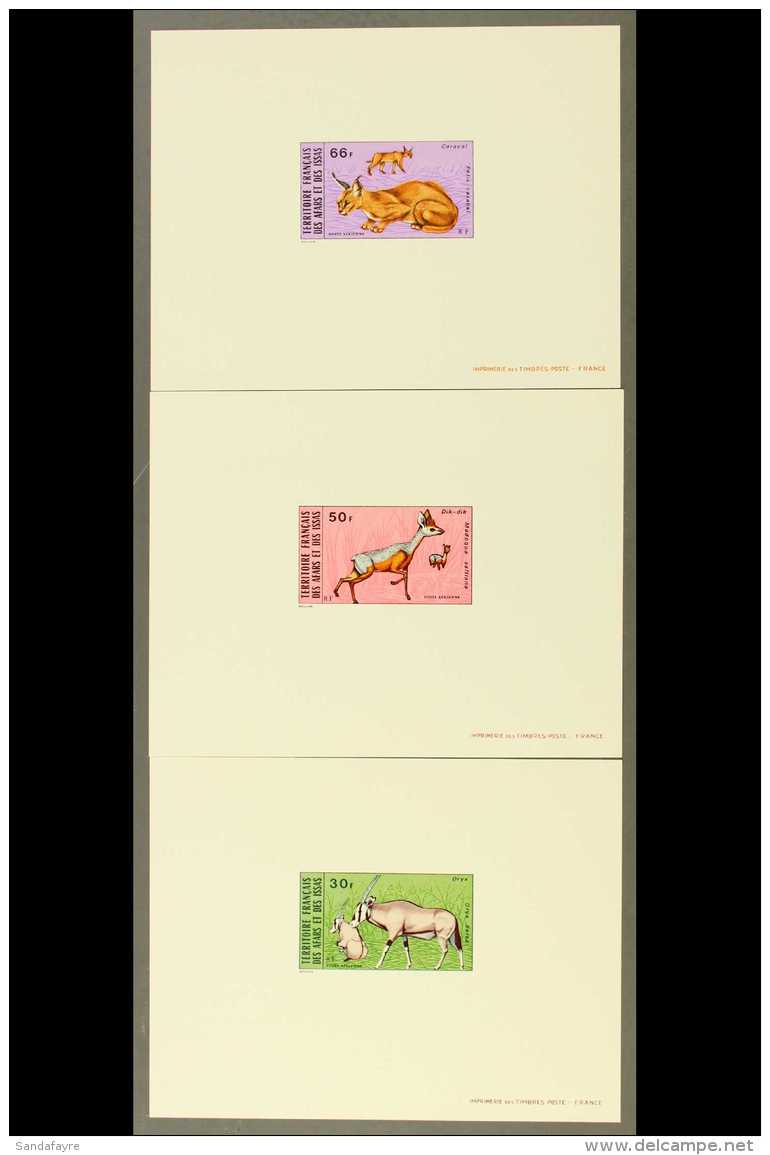 ANIMALS Afars &amp; Issas 1973 Set IMPERF DE LUXE BLOCKS,Yv80/2,NHM,3 For More Images, Please Visit... - Ohne Zuordnung