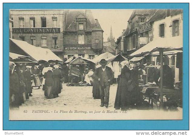 CPA 65 - Métier Marchands Ambulants Place Du Partray Jour De Marché PAIMPOL 22 - Paimpol