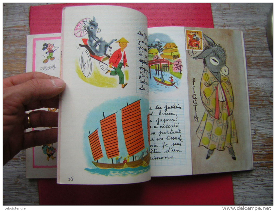 ENFANTINA / ENFANT PICOTIN AUTOUR DU MONDE IMAGES DE R SIMON   HACHETTE  LES ALBUMS ROSES 1959 - Hachette