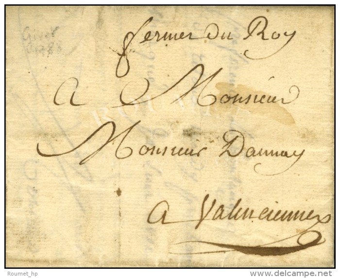 '' Fermier Du Roy '' Sur Lettre Avec Texte Daté De Givet 1788. - TB. - R. - Lettres Civiles En Franchise