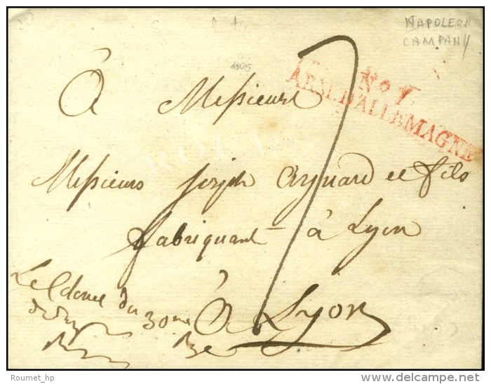 N° 7 / ARM. D'ALLEMAGNE Rouge Sur Lettre Sans Texte. Au Recto, Mention '' Le Colonel Du 30ème... - Sellos De La Armada (antes De 1900)