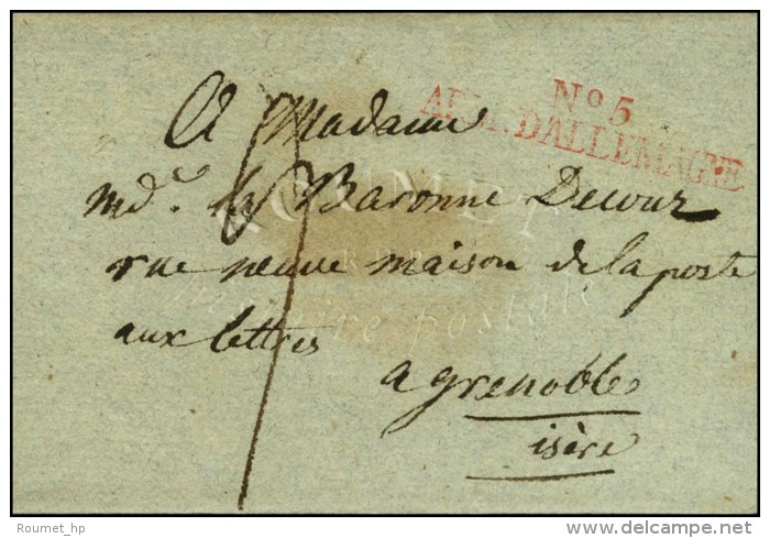 N° 5 / ARM. D'ALLEMAGNE Rouge Sur Lettre Sans Texte. - TB / SUP. - Sellos De La Armada (antes De 1900)