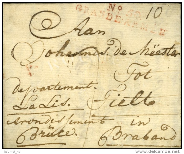 N° 50 / GRANDE ARMEE (rouge) Sur Lettre Datée De Thorn Le 24 Décembre 1812 Avec Bon Texte... - Sellos De La Armada (antes De 1900)