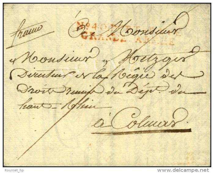 N° 40 PORT PAYE / GRANDE ARMEE (rouge) Sur LAS D'Augustin Richer (neveu Du Maréchal Lefèbvre)... - Marques D'armée (avant 1900)
