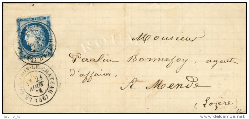 Càd T 17 LE CHAMBON-LE-CHATEAU (46) / N° 60. 1876. - TB / SUP. - R. - 1849-1876: Période Classique