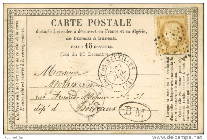 GC 3320 / N° 55 Càd SAULT-DE-NAVAILLES (64) + BM Sur Carte Précurseur Datée D'Hagetemau... - 1849-1876: Période Classique