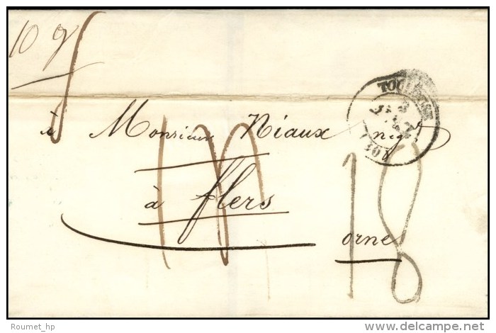 Càd T 15 TOULOUSE (30) Taxe 14 Rectifiée 18 Au Tampon (FL) (1 FL + 8 FL). 1848. - TB. - R. - 1859-1959 Lettres & Documents