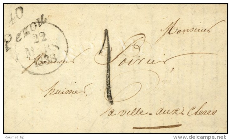 40 / Pezou + Taxe Tampon 1 (FL) Dateur A. 1838. - TB. - 1859-1959 Lettres & Documents