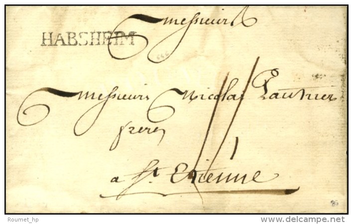 HABSHEIM (L N° 2). 1784. - SUP. - R. - 1701-1800: Precursores XVIII