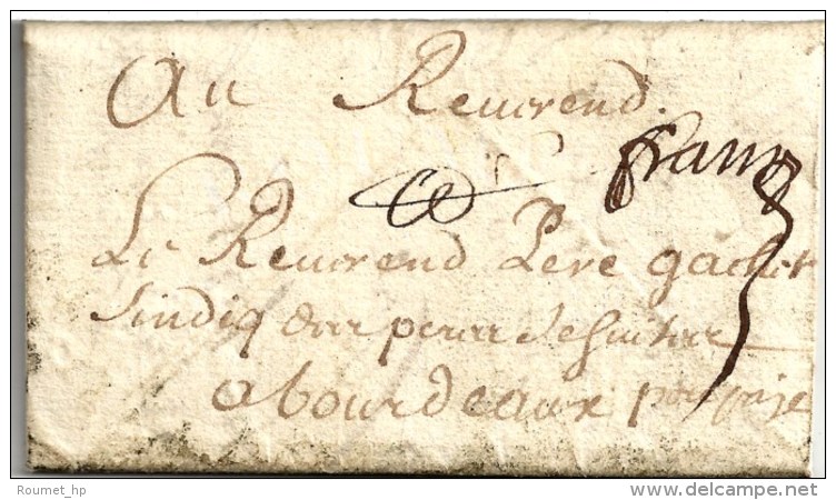 Lettre Avec Texte Daté De Cap Breton. Au Recto, Mention Manuscrite '' Franc ''. 1677. - TB. - ....-1700: Precursores