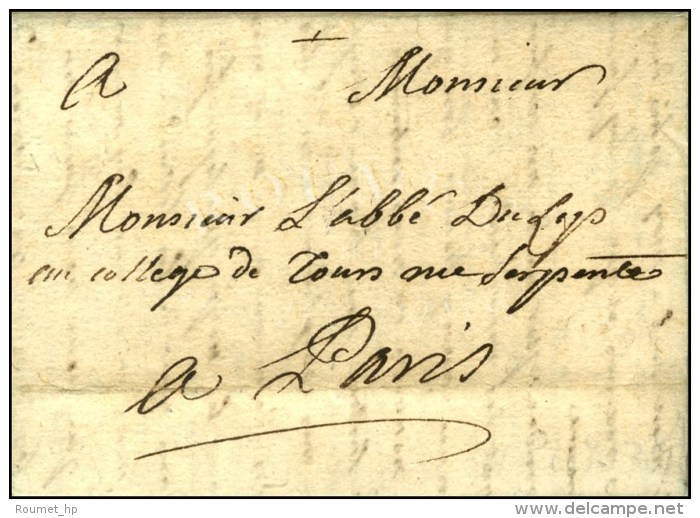 Lettre Avec Texte Daté De Malte Le 9 Octobre 1739 Pour Paris Adressée En Franchise à Paris. -... - Autres & Non Classés