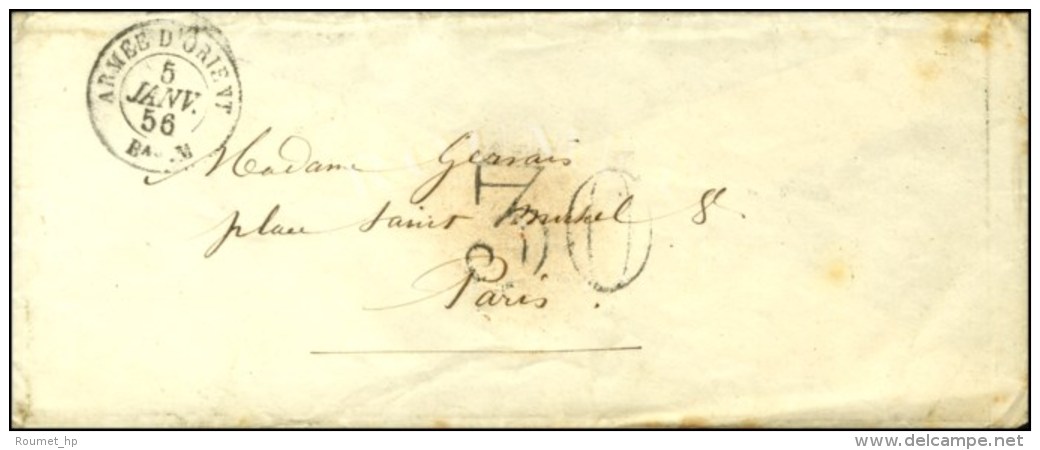 Càd ARMEE D'ORIENT / Bau M, Taxe 30 DT. 1856. - TB / SUP. - Autres & Non Classés