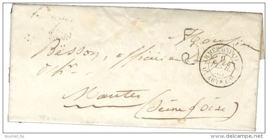 Càd ARMEE D'ORIENT / QUARTr Gal Taxe 30 DT Sur Lettre. 1855. - TB / SUP. - Autres & Non Classés