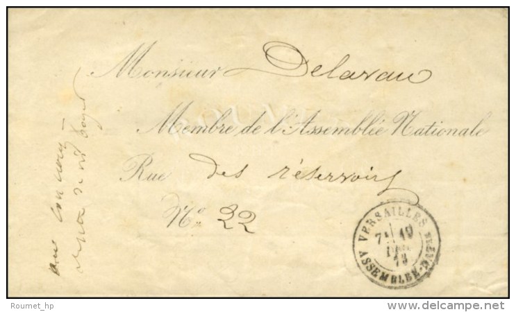 Càd VERSAILLES / ASSEMBLEE NATle Sur Lettre En Franchise Par Adresse Pré-imprimée Et Texte... - 1849-1876: Periodo Clásico