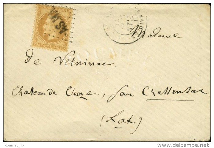 Losange AS.NA / N° 28 Càd VERSAILLES / ASSEMBLEE NATle Sur Enveloppe Ouverte Pour Le Lot. 1871. - TB. -... - 1849-1876: Periodo Clásico