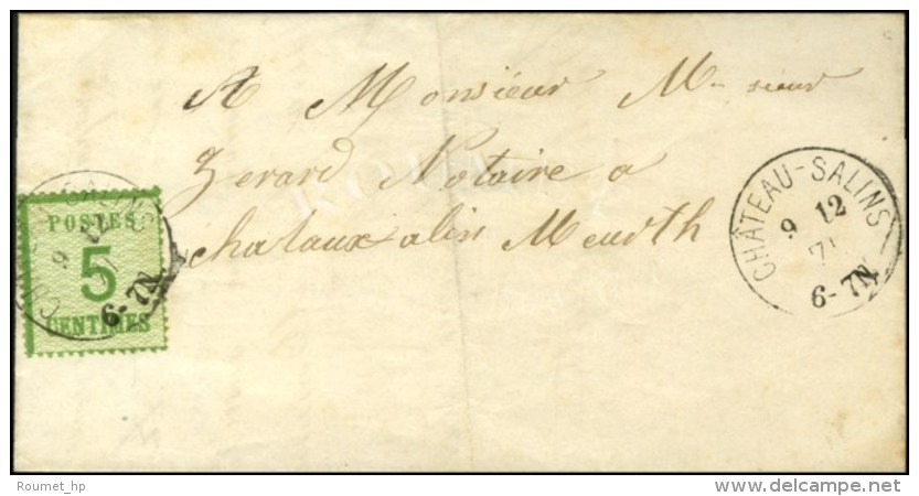 Càd CHATEAU-SALINS / Als. N° 4 Sur Lettre Locale. 1871. - TB / SUP. - Cartas & Documentos