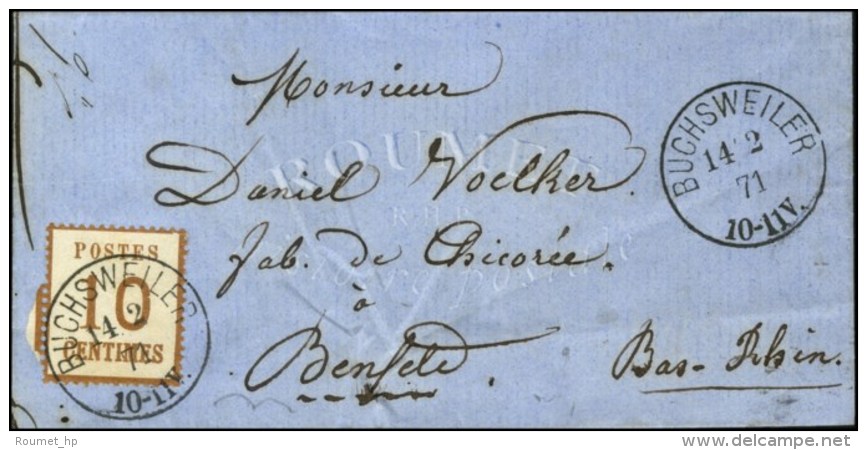 Càd BUCHSWEILER / Als. N° 5 Sur Lettre Pour Benfeld. 1871. - SUP. - Lettres & Documents