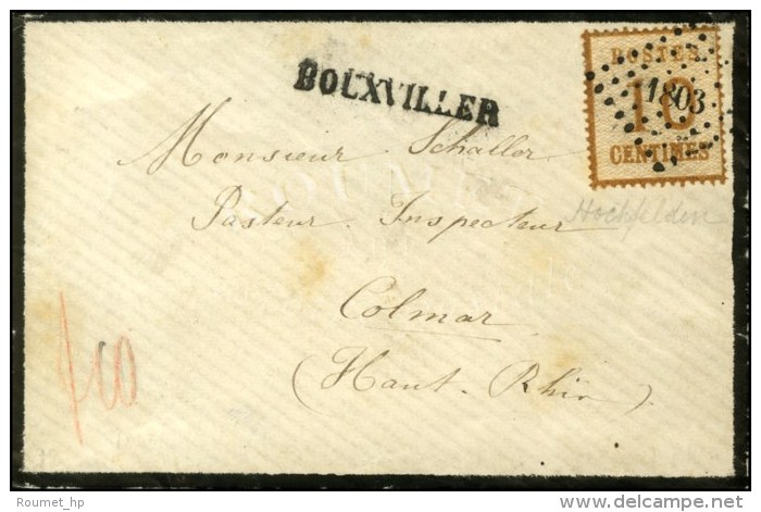 PC Du GC 1803 / Alsace N° 5 + Griffe Provisoire BOUXVILLER Sur Lettre Pour Colmar. - SUP. - RRR. - Lettres & Documents