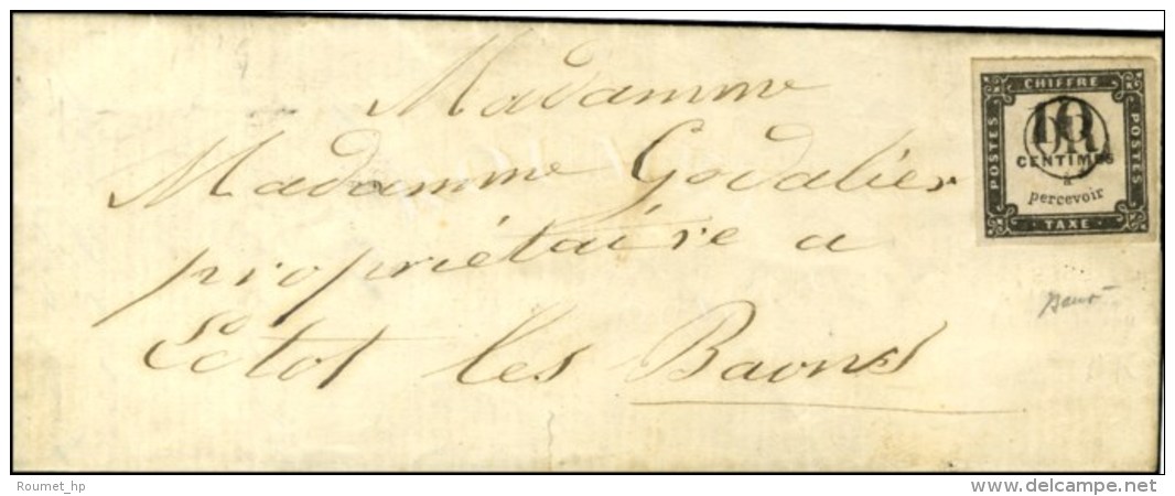 OR / Taxe N° 1 (très Belles Marges) Sur Lettre Locale Avec Texte Daté D'Ectot Les Baons Le 6... - 1859-1959 Cartas & Documentos