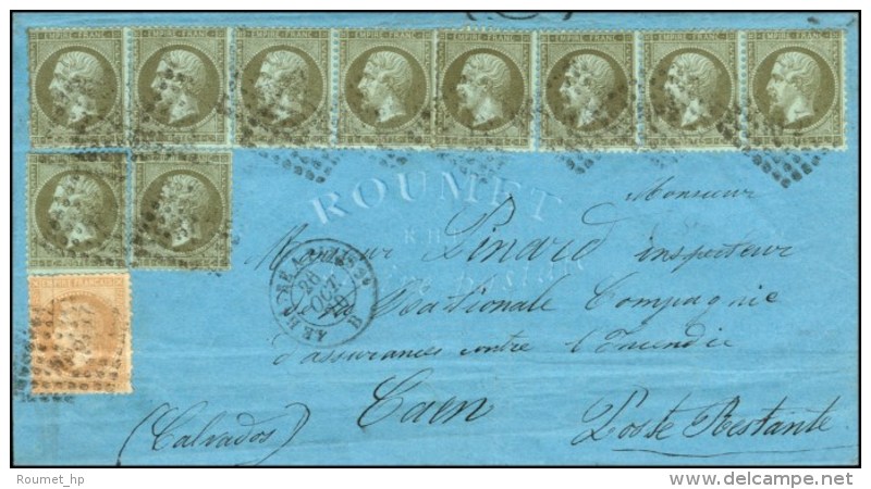 Losange Ambulant / N° 19 (10) (1 Ex. Avec La Variété Cassure Sous Empire Français) + 28... - 1862 Napoléon III