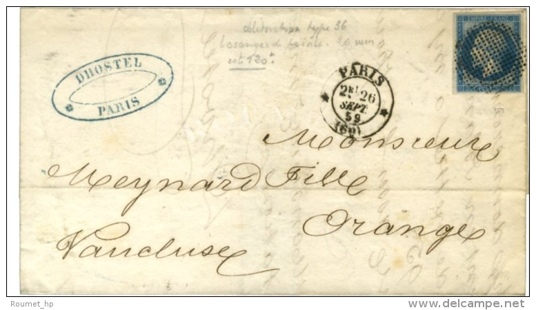 Cercle De Points / N° 14 Càd * PARIS * (60). 1859. - TB / SUP. - 1853-1860 Napoléon III