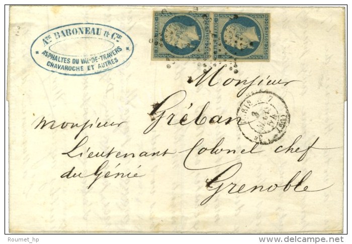 Etoile / N° 10 Paire Càd PARIS (60). 1854. - TB. - 1852 Louis-Napoléon
