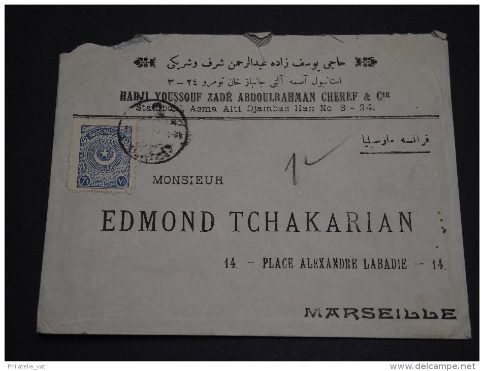 TURQUIE - Env Pour Marseille - France - 1925 / 1929 - Détaillons Collection - A Voir - Lot N° 16570 - Briefe U. Dokumente