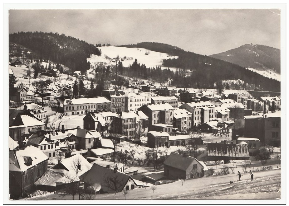 Jizerské Hory (Isergebirge) - Smrzovka (Morchenstern) V Pozadi Spicak - Used 1967 - Tchéquie