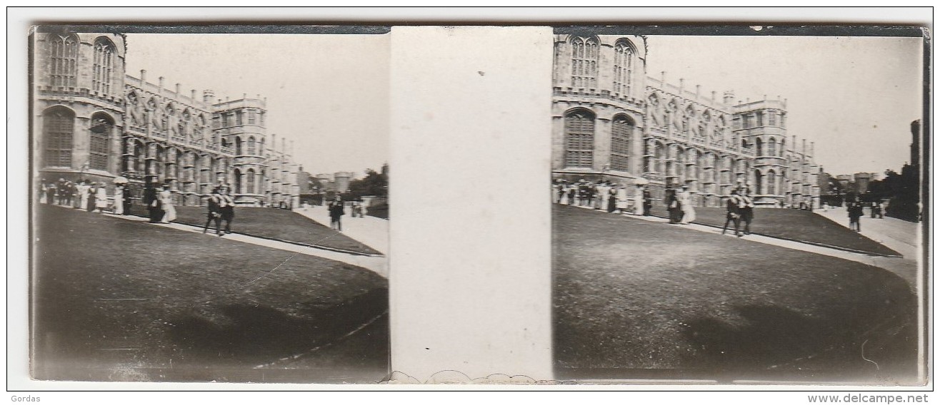 UK - Windsor Castle - Stereoscopic Photo105x45mm - Photos Stéréoscopiques