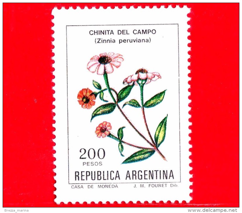 Nuovo - MNH - ARGENTINA - 1982 - Fiori - Flowers - Fleurs - Zinnia Peruviana - 200 - Gebraucht