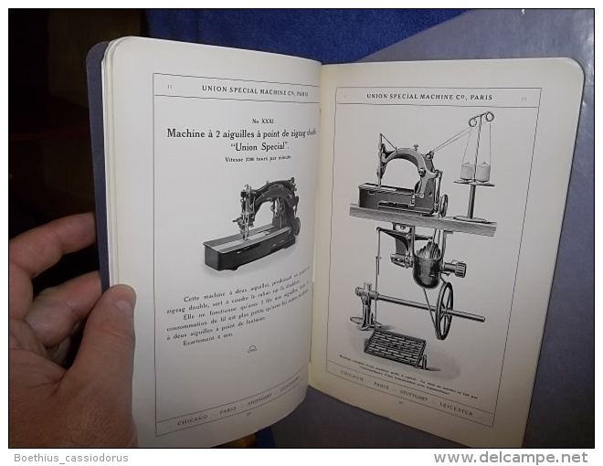 Sewing Machine : UNION SPECIAL MACHINE, MACHINES A COUDRE CATALOGUE ANCIEN (détail En Photos + Annonce) - Material Y Accesorios