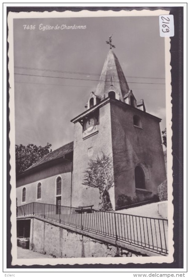 DISTRICT DE VEVEY /// CHARDONNE - L'EGLISE - TB - Chardonne