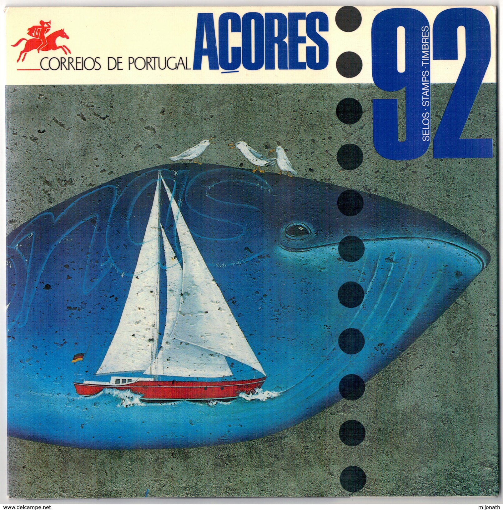 Ph-PORTUGAL - Açores Carteira De Selos  1992 - Années Complètes