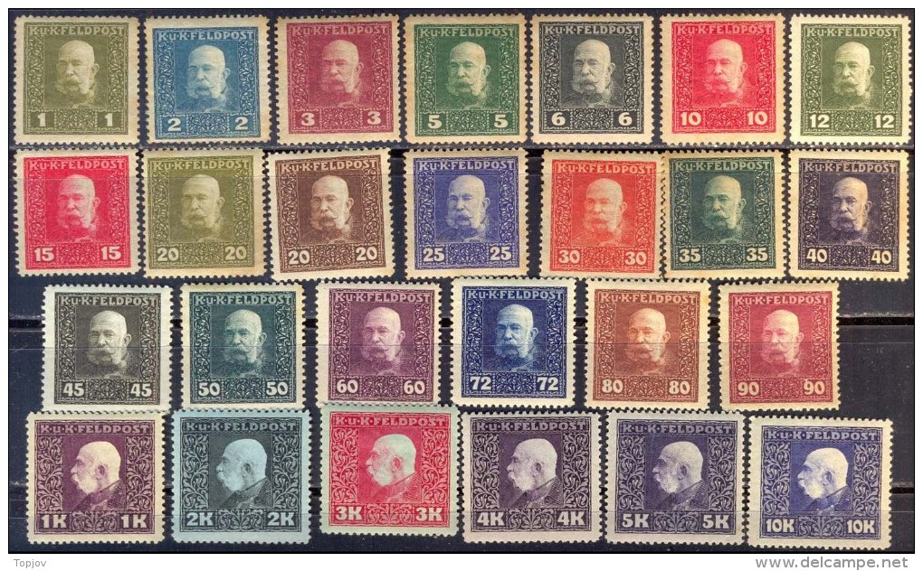 AUSTRIA - FELDPOST - *MLLH - 1915 - Unused Stamps