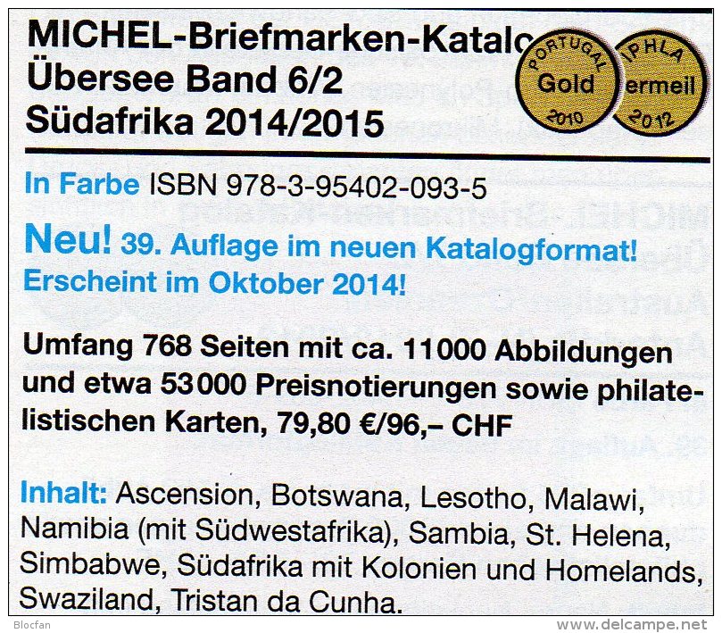 MICHEL Südafrika Band 6/2 Katalog 2014 New 80€ South-Africa Botswana Lesetho Malawi Namibia Sambia Südafrika Swaziland - Other & Unclassified